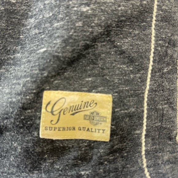 Harley Davidson Pearl Snap Jersey Style Tee XL - Picture 5 of 10
